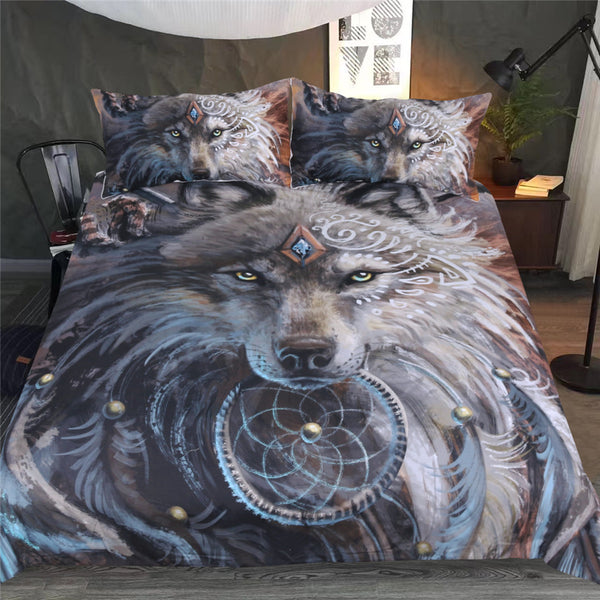 Wolf WarriorBedding Set (Free Shipping)