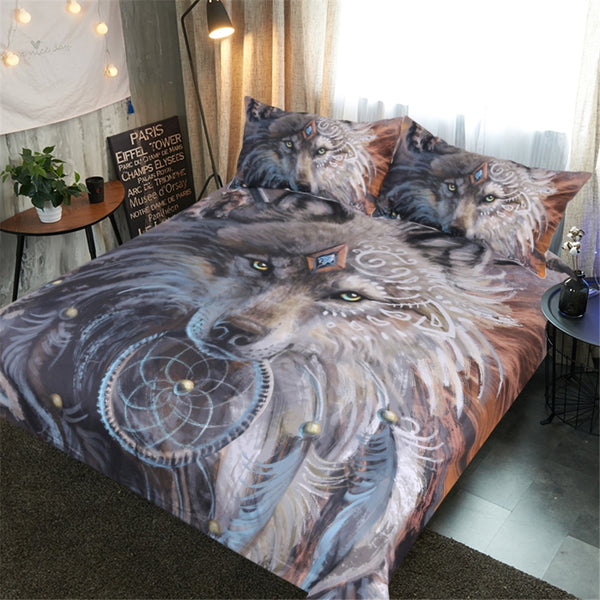 Wolf WarriorBedding Set (Free Shipping)
