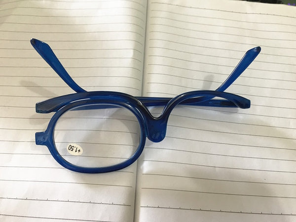 ROTATING MAGNIFYING MAKEUP GLASSES