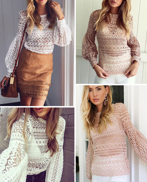 Lace blouse shirt