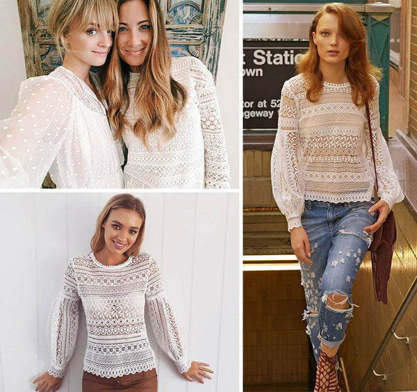 Lace blouse shirt