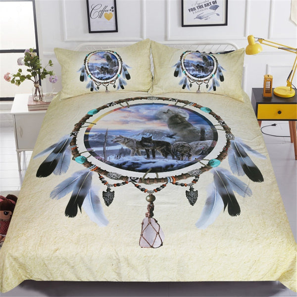 Dream Catcher wolf Bedding Set (Free Shipping)