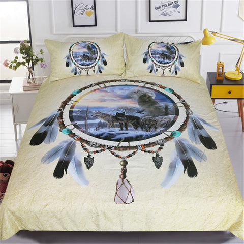 Dream Catcher wolf Bedding Set (Free Shipping)