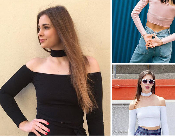 Sexy off shoulder black top