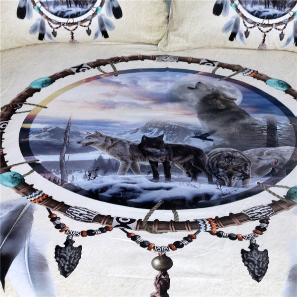Dream Catcher wolf Bedding Set (Free Shipping)