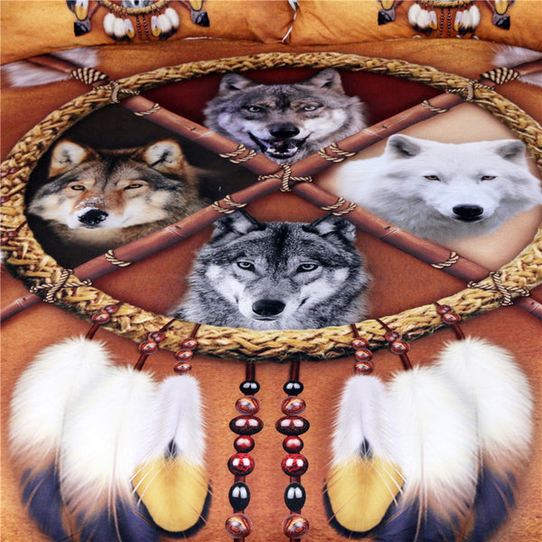 Wolves Dream Catcher Bedding Set (Free Shipping)