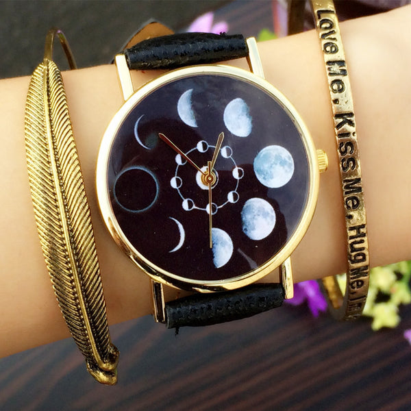 Solar Moon Phase Watch
