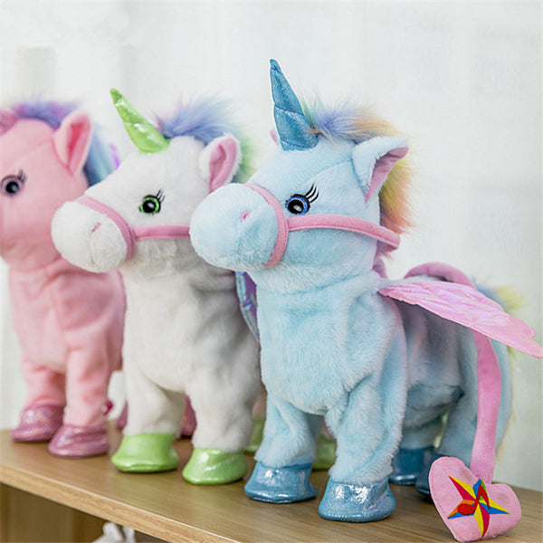Walking Unicorn Plush Toy