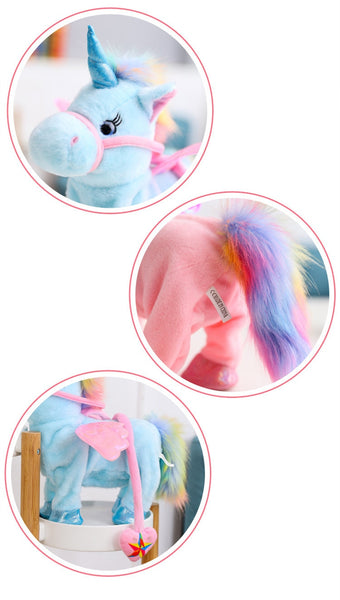 Walking Unicorn Plush Toy