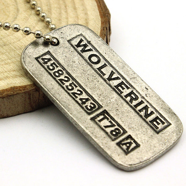 Wolverine / Logan Dog Tag ID Necklace