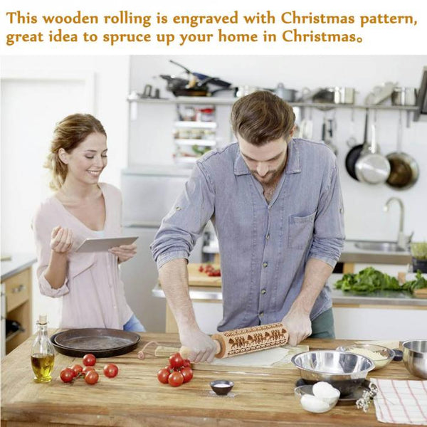 Christmas 3D Rolling Pin