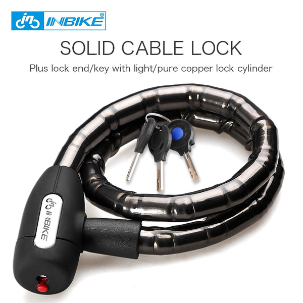 INBIKE Bicycle Lock Anti-theft Cable Lock 0.85m