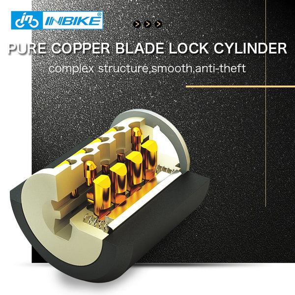 INBIKE Bicycle Lock Anti-theft Cable Lock 0.85m