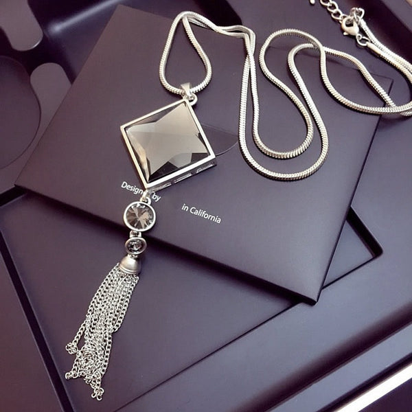 Vintage Geometrical Crystal Pendant