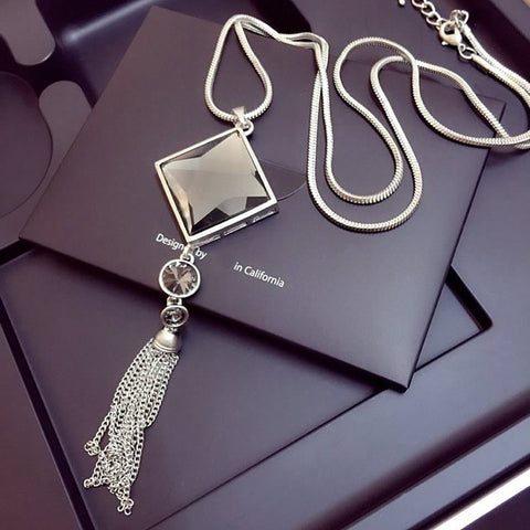 Vintage Geometrical Crystal Pendant