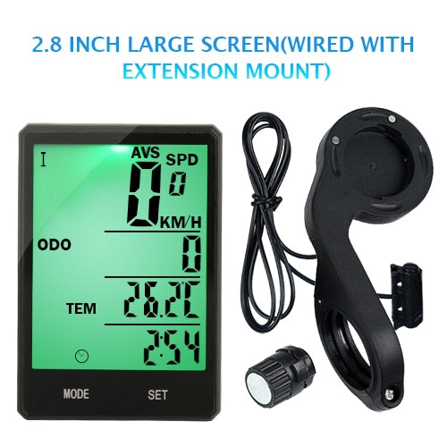 2.8'' Large Screen Bicycle Computer