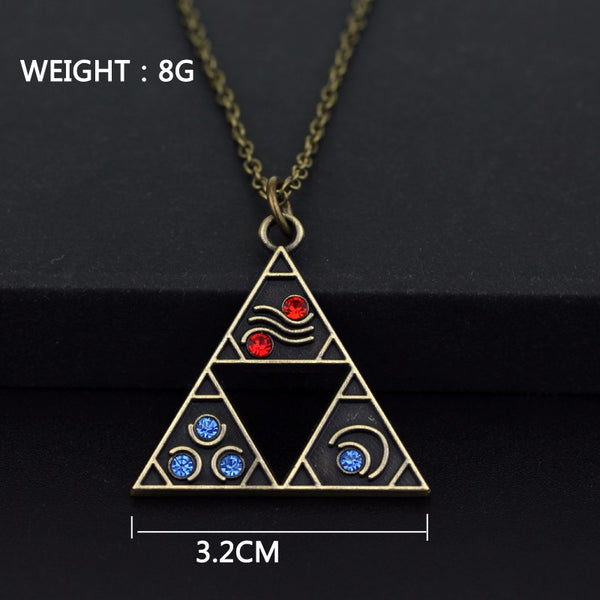 The Legend of Zelda Triforce Necklace- Triangle Otaku Pendant  (Free Shipping)