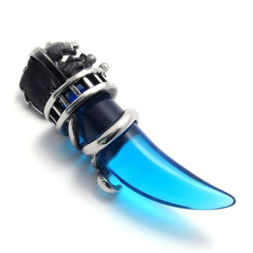 Blue Wolf Necklace
