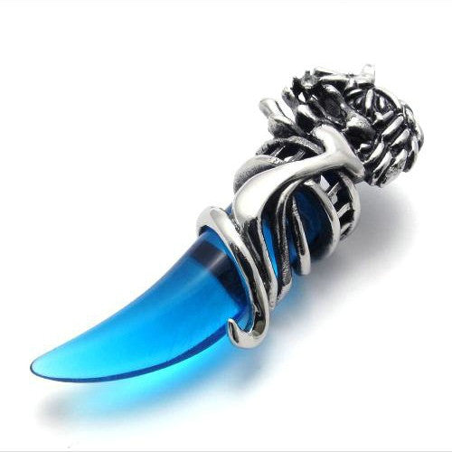 Blue Wolf Necklace